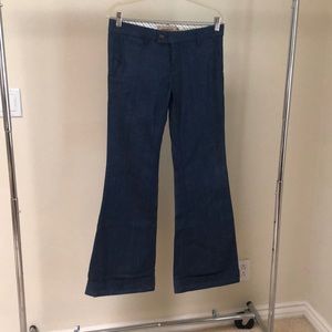 Raven Denim dark blue tailors cuffed jeans